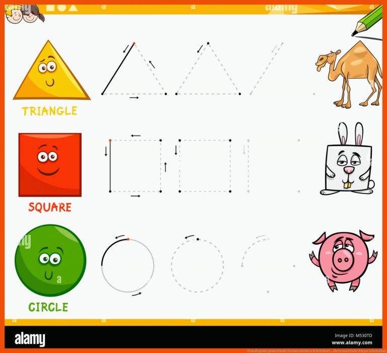 Grundlegende Geometrische formen Zeichnen Arbeitsblatt ... Fuer Geometrische Körper Arbeitsblatt