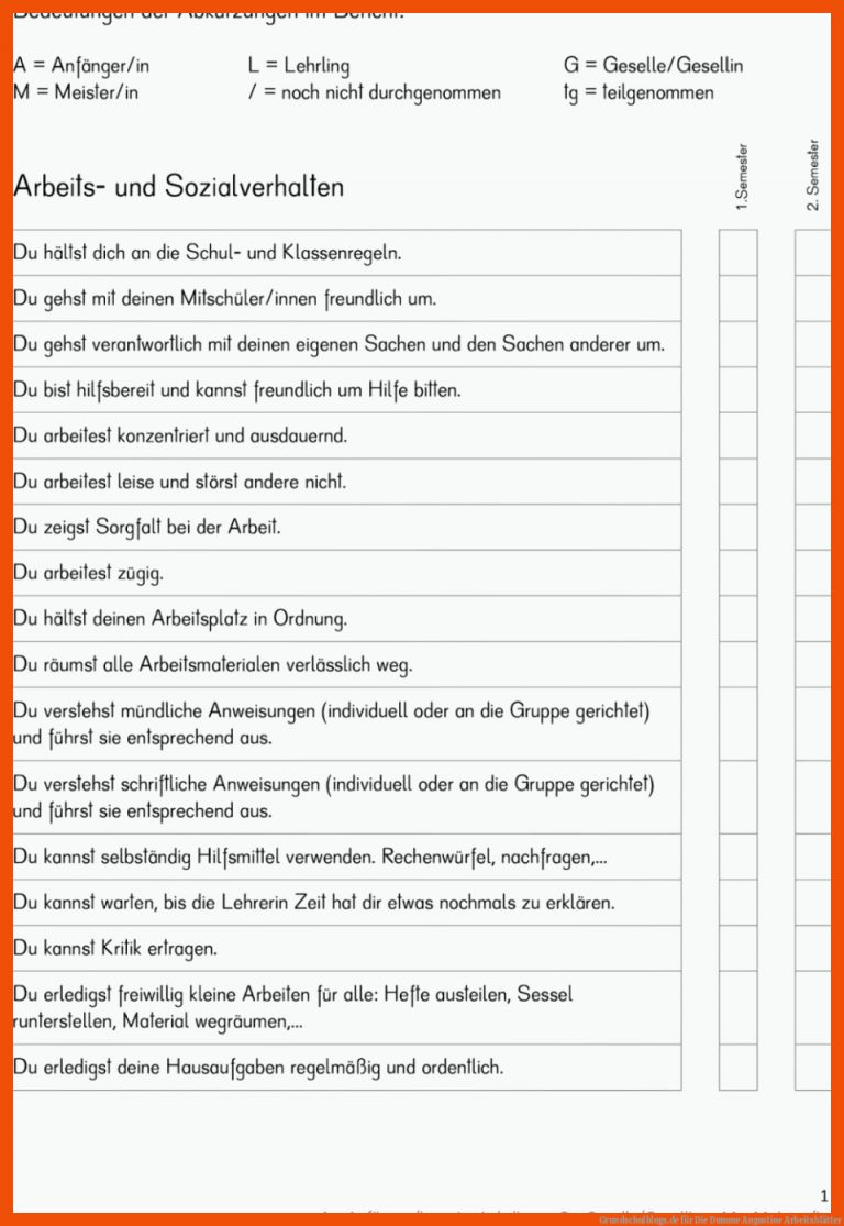 Grundschulblogs.de für die dumme augustine arbeitsblätter