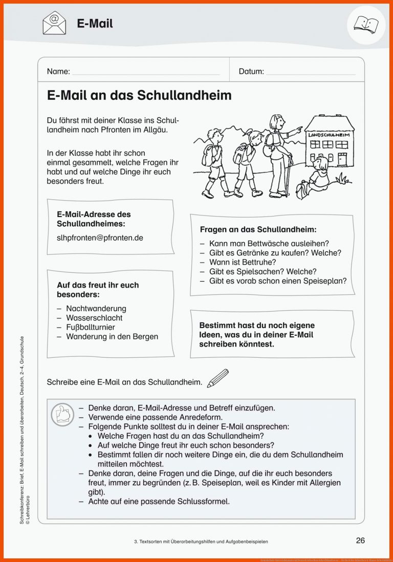 Grundschule Unterrichtsmaterial Deutsch Schreiben Schreibkonferenz ... für berichte schreiben 4. klasse arbeitsblätter
