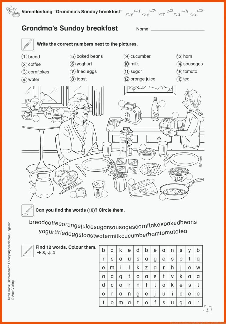 Grundschule Unterrichtsmaterial Englisch für englisch 3 klasse arbeitsblätter kleidung