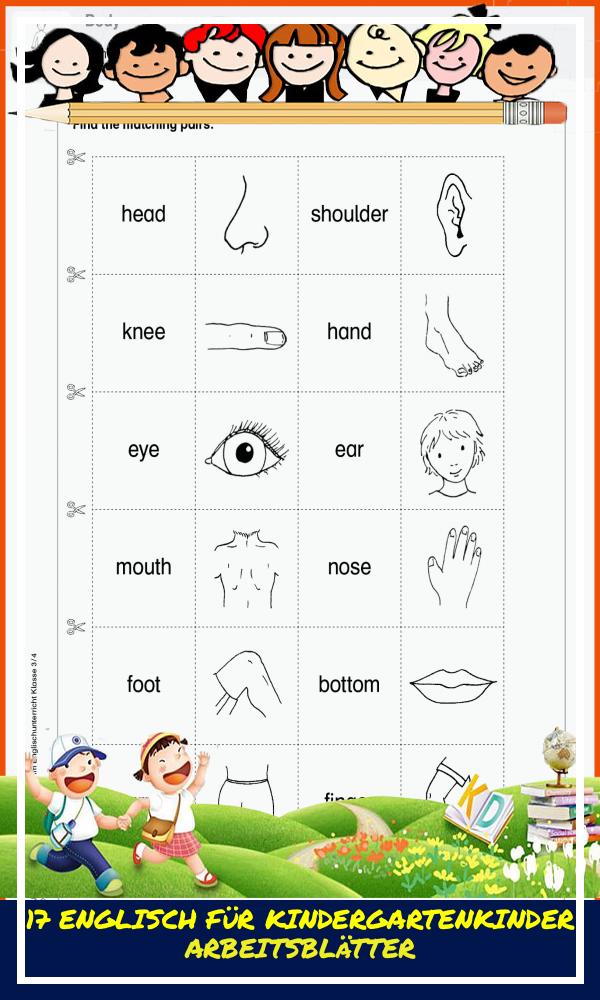 17 Englisch Für Kindergartenkinder Arbeitsblätter