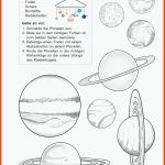 Grundschule Unterrichtsmaterial FÃ¤cherÃ¼bergreifend Planeten ... Fuer Weltall Arbeitsblätter Kindergarten