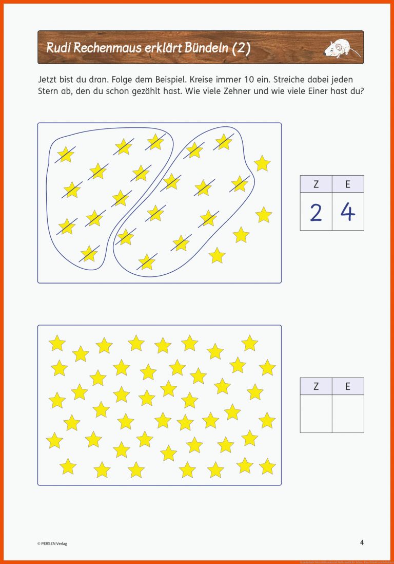 Grundschule Unterrichtsmaterial Mathematik für zehner einer bündeln arbeitsblatt