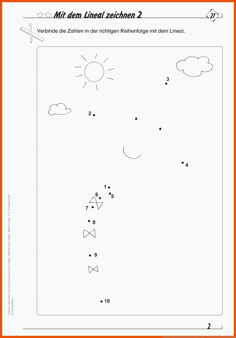 Grundschule Unterrichtsmaterial Mathematik Geometrie Figuren ... Fuer Zeichnen Mit Dem Lineal Arbeitsblätter
