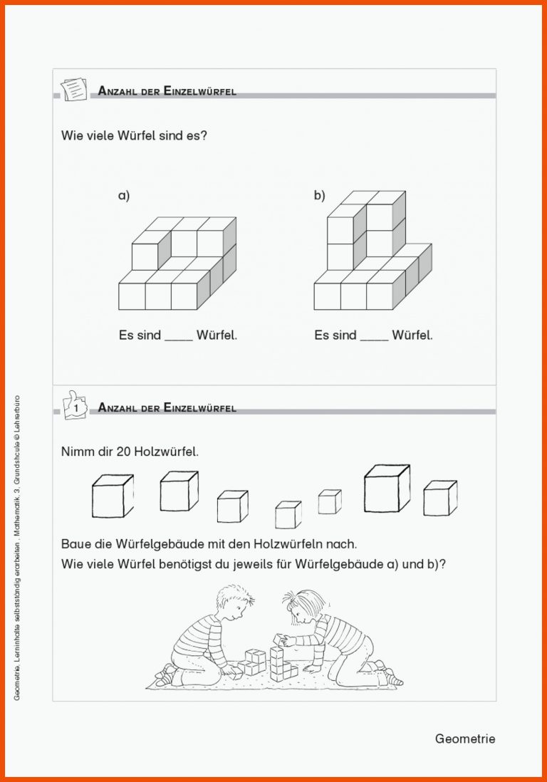 Grundschule Unterrichtsmaterial Mathematik Geometrie für mathe 3 klasse arbeitsblätter geometrie