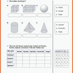 Grundschule Unterrichtsmaterial Mathematik Geometrie Geometrische ... Fuer Geometrische Körper Arbeitsblätter Klasse 5