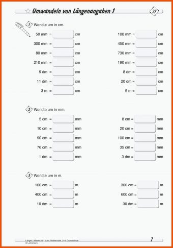 1 Arbeitsblatt Mathe 3. Klasse