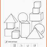 Grundschule Unterrichtsmaterial Mathematik Inklusion Geometrie Fuer Geometrische Körper Grundschule Arbeitsblatt