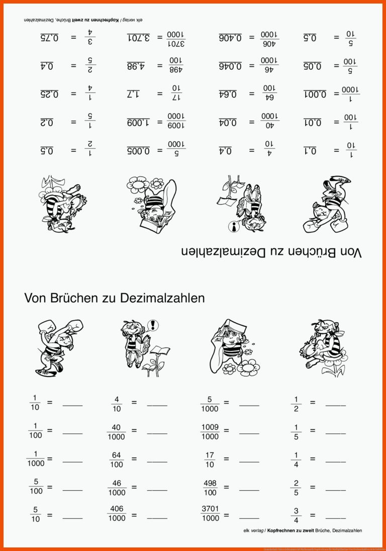 Grundschule Unterrichtsmaterial Mathematik Kopfrechnen Fuer Multiplikation Von Dezimalzahlen Arbeitsblätter