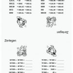 Grundschule Unterrichtsmaterial Mathematik Kopfrechnen Fuer Zahlenraum 100 000 Arbeitsblätter