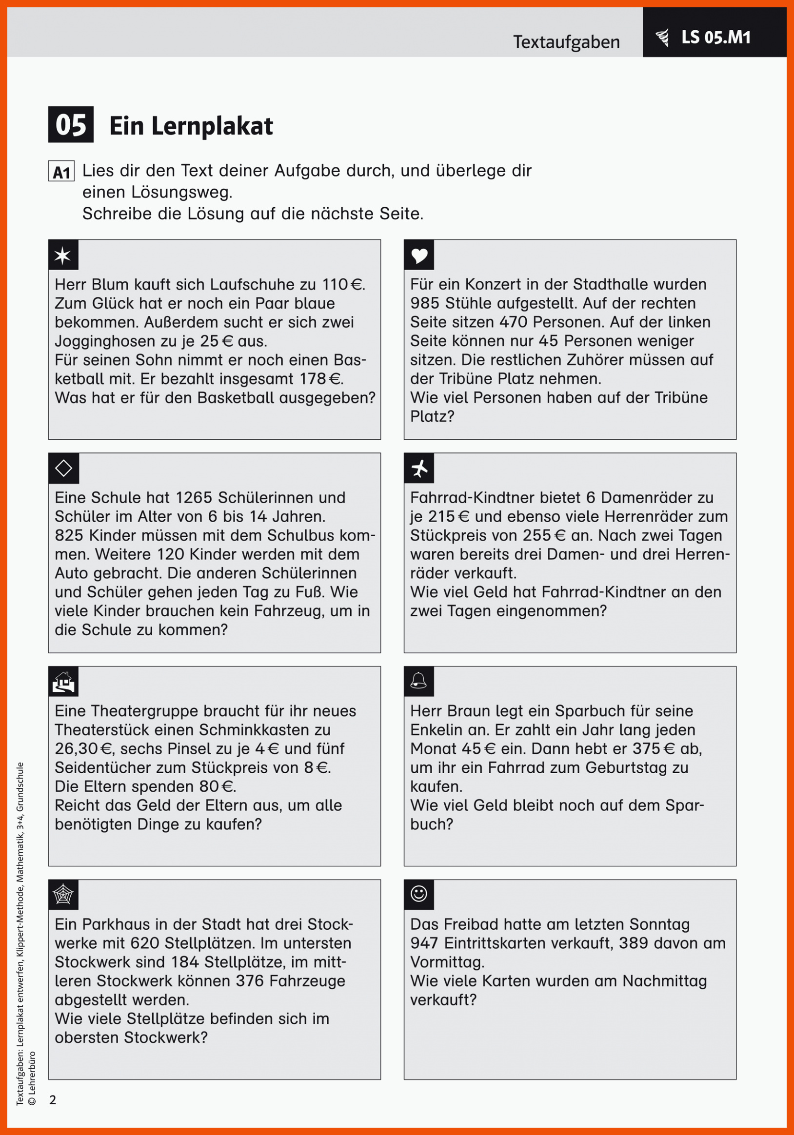 Mathe Arbeitsblätter Klasse 4 Sachaufgaben - Mathe Arbeitsblätter