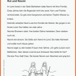 Grundschule Unterrichtsmaterial Religion Bibel Rut Und Naomi ... Fuer Rut Und Noomi Arbeitsblatt