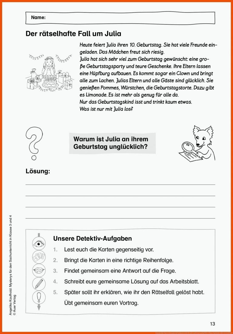 Grundschule Unterrichtsmaterial Sachunterricht Mensch und Gemeinschaft für 4 klasse sachunterricht arbeitsblätter
