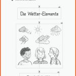 Grundschule Unterrichtsmaterial Sachunterricht Natur Und Leben ... Fuer Wetterelemente Arbeitsblatt