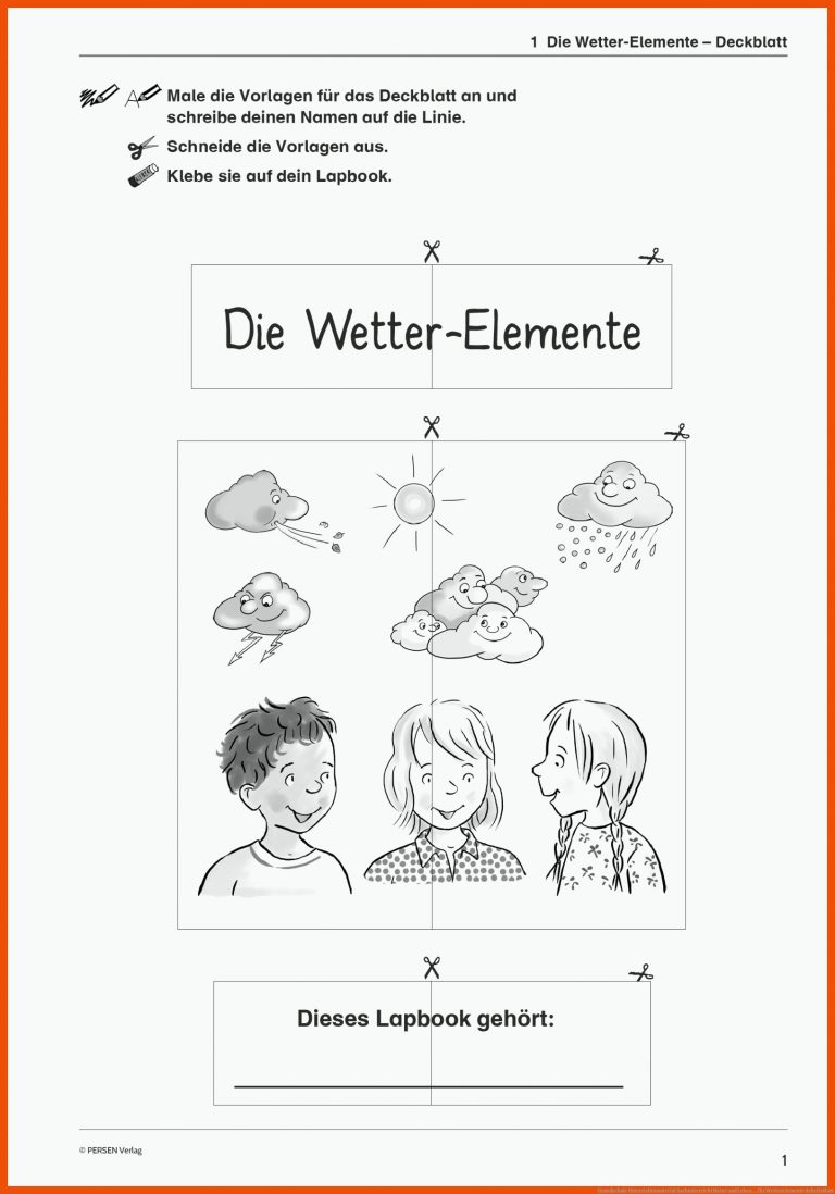 Grundschule Unterrichtsmaterial Sachunterricht Natur und Leben ... für wetterelemente arbeitsblatt