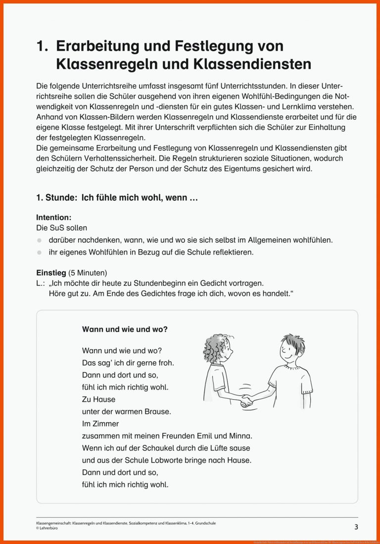Grundschule Unterrichtsmaterial Sozialkompetenz und Klassenklima für klassengemeinschaft stärken arbeitsblätter