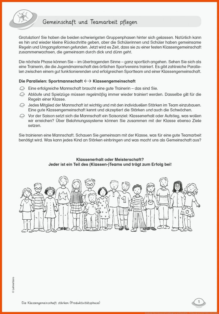 Grundschule Unterrichtsmaterial Sozialkompetenz und Klassenklima ... für klassengemeinschaft stärken arbeitsblätter