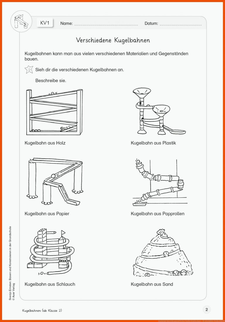 Grundschule Unterrichtsmaterial Werken/textiles Gestalten Bauen ... Fuer Arbeitsblätter Werken Holz Pdf