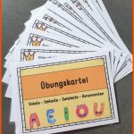 Grundschultante: Kartei Vokale, Umlaute, Zwielaute, Konsonanten Fuer Arbeitsblatt Vokale