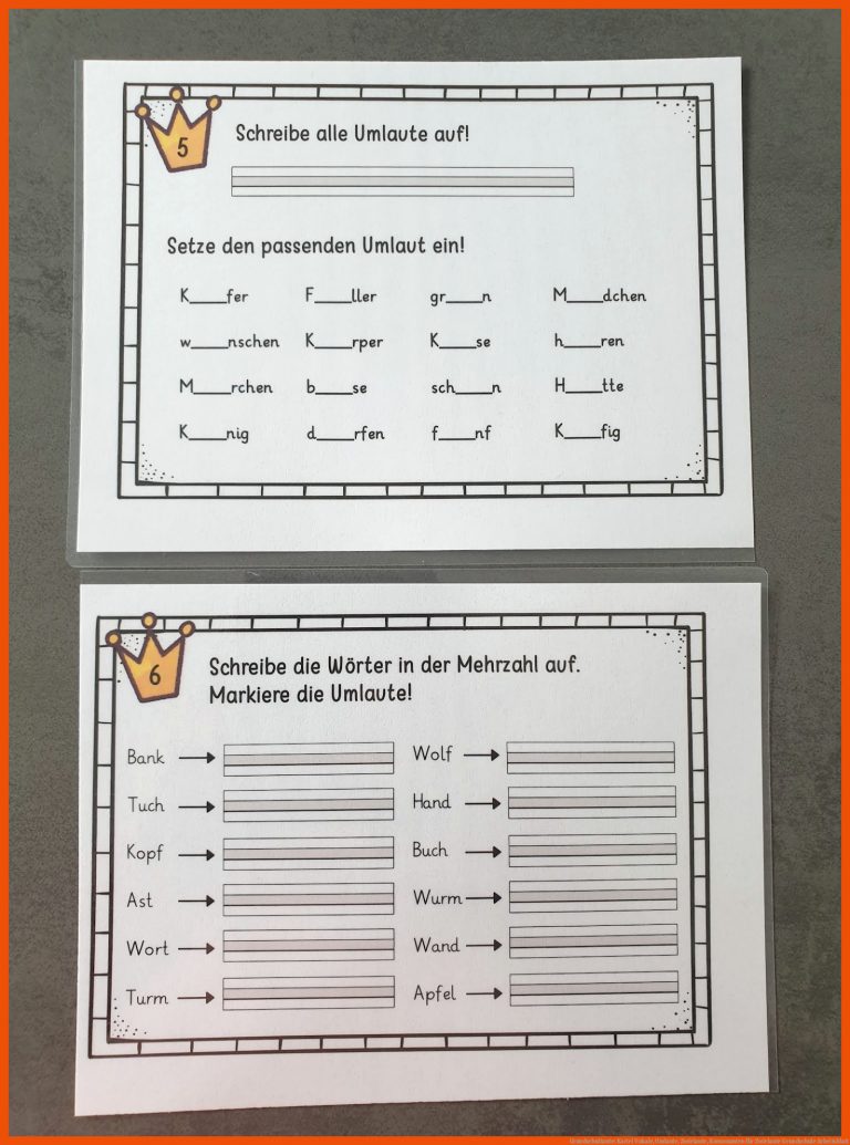 Grundschultante: Kartei Vokale, Umlaute, Zwielaute, Konsonanten Fuer Zwielaute Grundschule Arbeitsblatt