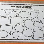 Grundschultante: Wortfelder FÃ¤cher Und ArbeitsblÃ¤tter Fuer Wortfeld Sprechen Arbeitsblatt