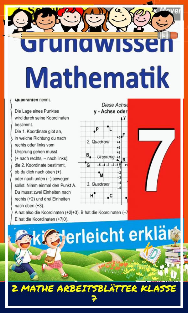 2 Mathe Arbeitsblätter Klasse 7