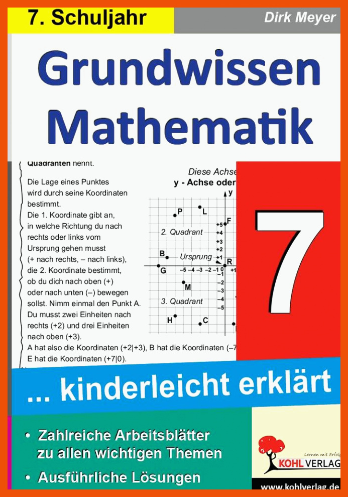 Grundwissen Mathematik / Klasse 7 (Buch (kartoniert)), Dirk Meyer für mathe arbeitsblätter klasse 7