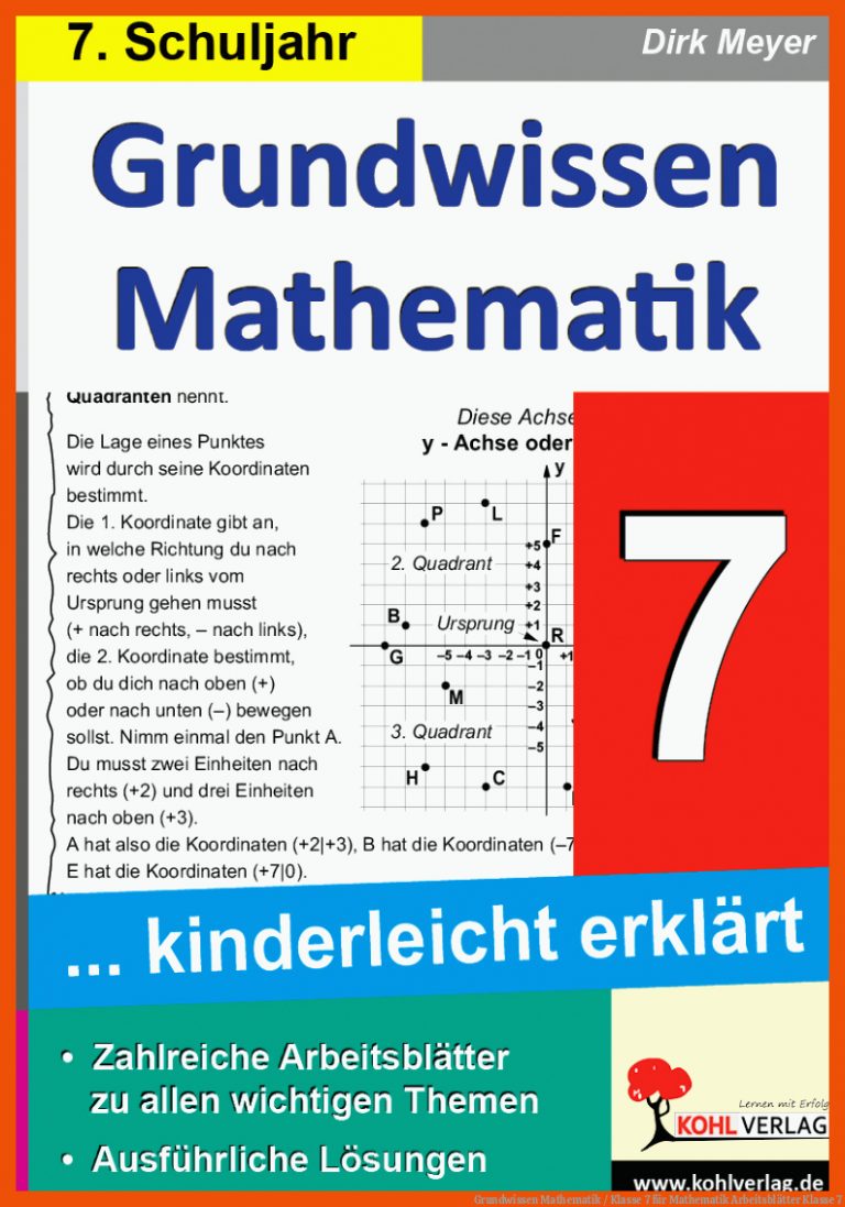Grundwissen Mathematik / Klasse 7 für mathematik arbeitsblätter klasse 7