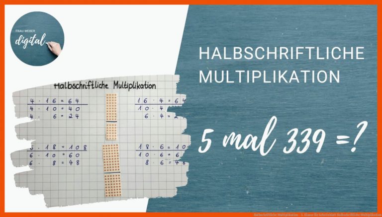 Halbschriftliche Multiplikation - 3. Klasse für arbeitsblatt halbschriftliche multiplikation