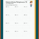 Halbschriftliches Multiplizieren Fuer Arbeitsblatt Halbschriftliche Multiplikation