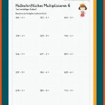 Halbschriftliches Multiplizieren Fuer Umkehraufgaben Multiplikation Arbeitsblatt