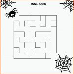 Halloween-labyrinth-spiel. Spinne Und Sein Netz. Arbeitsblatt FÃ¼r ... Fuer Labyrinth Arbeitsblatt