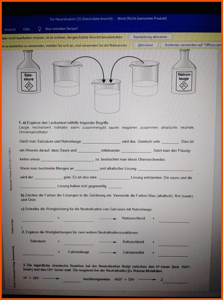 Hausaufgaben Hilfe Chemie? (Schule, Chemieunterricht) für schroedel verlag arbeitsblätter chemie lösungen