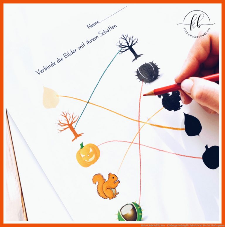 Herbst ArbeitsblÃ¤tter - Kindergartenblog für arbeitsblatt herbst kindergarten