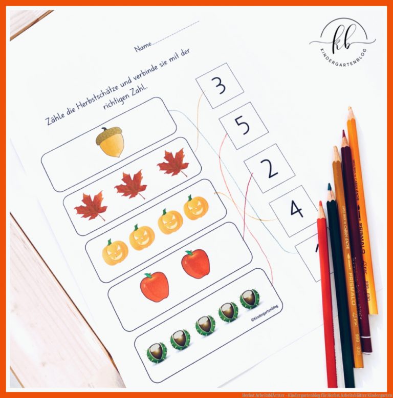 Herbst ArbeitsblÃ¤tter - Kindergartenblog für herbst arbeitsblätter kindergarten