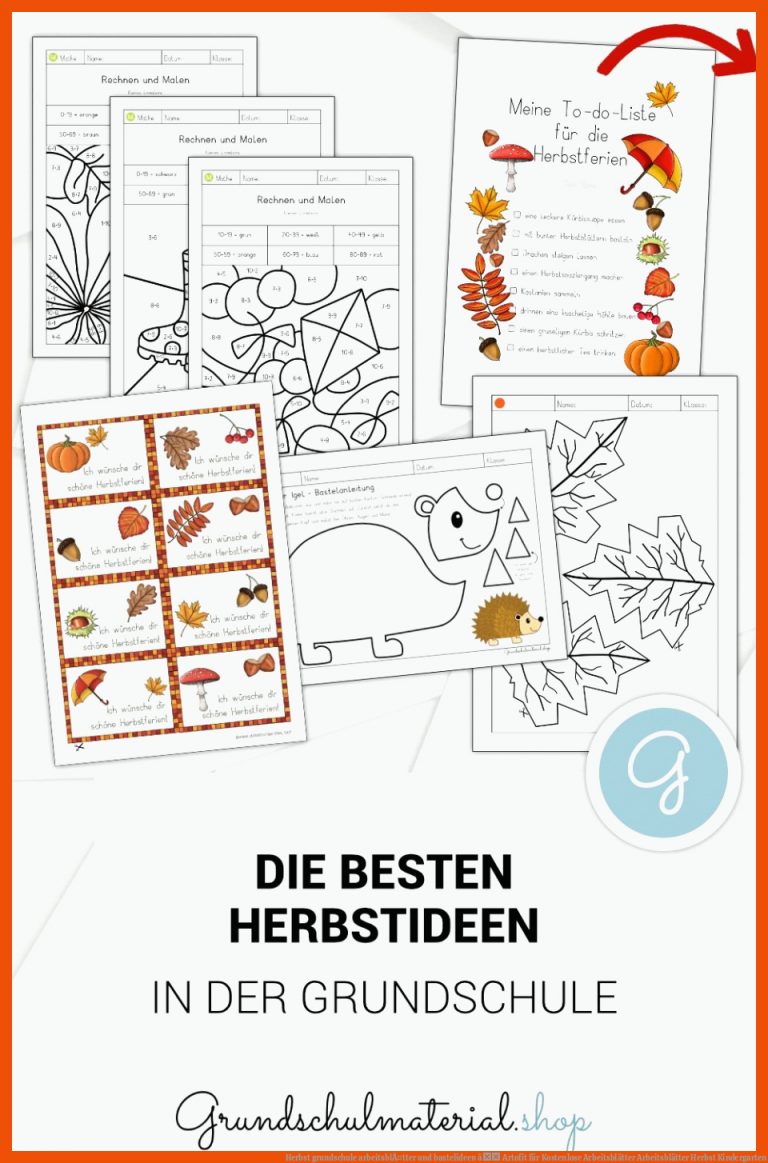 Herbst grundschule arbeitsblÃ¤tter und bastelideen â Artofit für kostenlose arbeitsblätter arbeitsblätter herbst kindergarten