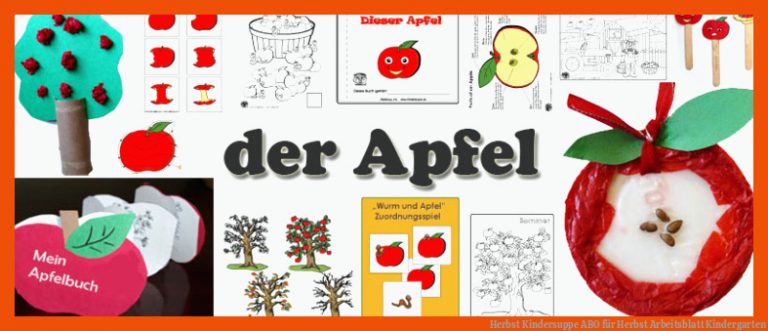Herbst | Kindersuppe ABO für herbst arbeitsblatt kindergarten
