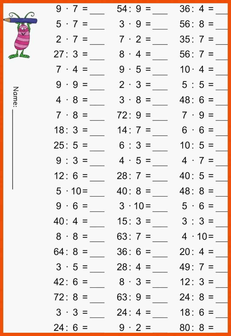 Hier 5 ArbeitsblÃ¤tter Zur Ãbung Des Einmaleins Euch Einen SchÃ¶nen ... Fuer Arbeitsblatt Einmaleins Gemischt