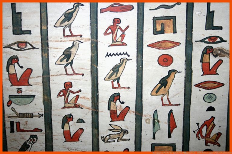 Hieroglyphen: Wie Sie das Alphabet der Ãgypter lesen - [GEO] für hieroglyphen alphabet arbeitsblatt