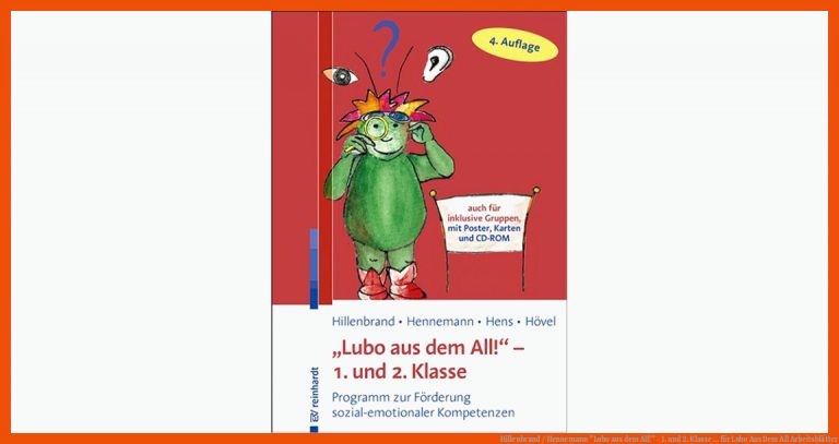 Hillenbrand / Hennemann "lubo Aus Dem All!" - 1. Und 2. Klasse ... Fuer Lubo Aus Dem All Arbeitsblätter