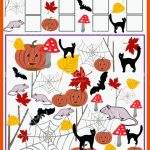 Ich Spioniere Halloweenobjekte PÃ¤dagogisches Spiel FÃ¼r Kinder ... Fuer Halloween Mathe Arbeitsblatt