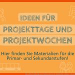 Ideen FÃ¼r Projekttage Und Projektwochen In Der Grundschule Und Den ... Fuer Schulgarten Arbeitsblätter