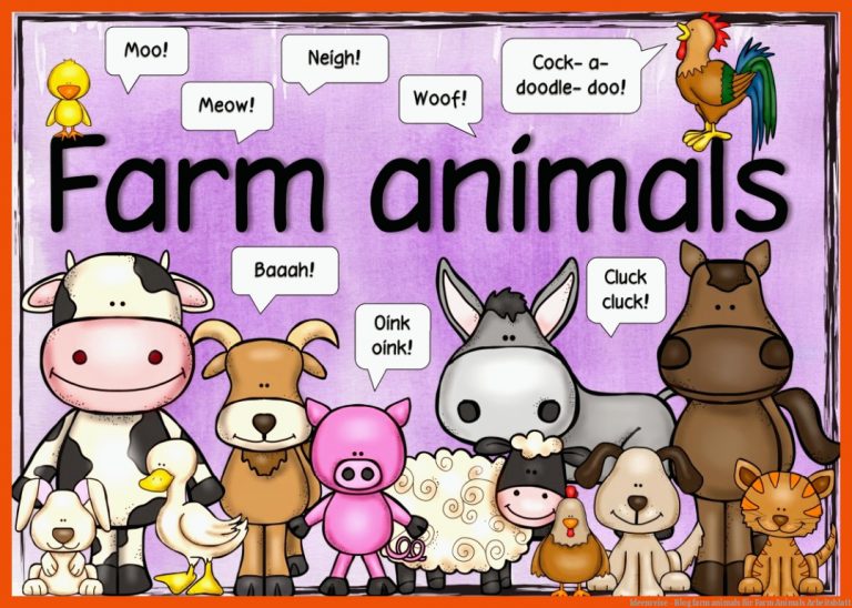 Ideenreise - Blog | farm animals für farm animals arbeitsblatt