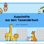 Ideenreise - Blog Kleine Ãbungskartei Zum Tausenderbuch Fuer Arbeitsblätter Zahlenstrahl Bis 100000 Zum Ausdrucken