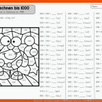 Ideenreise - Blog Rechenmalblatt âkopfrechnen Bis 1000â Fuer Kopfrechnen üben Arbeitsblätter