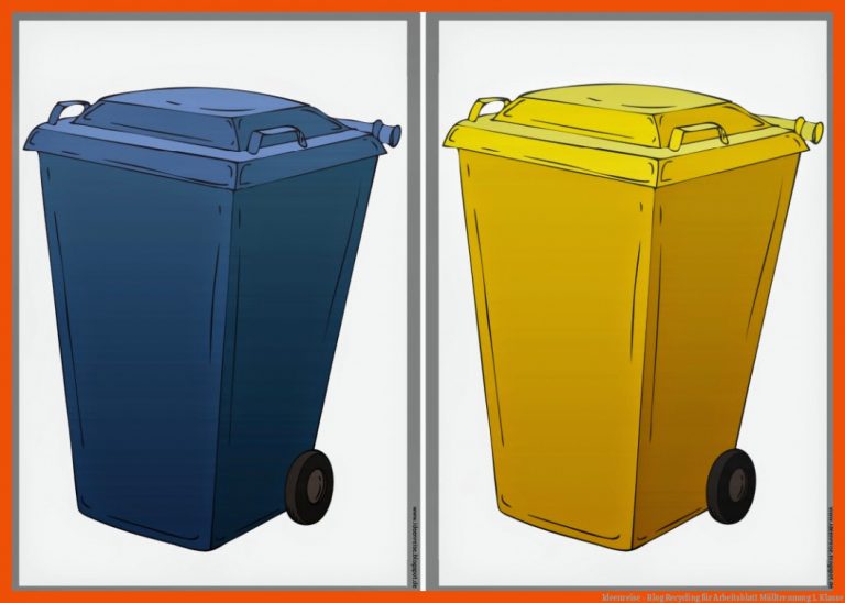Ideenreise - Blog Recycling Fuer Arbeitsblatt Mülltrennung 1. Klasse