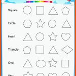 Identifizieren Und Farbe, Um Die Richtige form Bunt Druckbare ... Fuer Geometrische formen Kindergarten Arbeitsblätter
