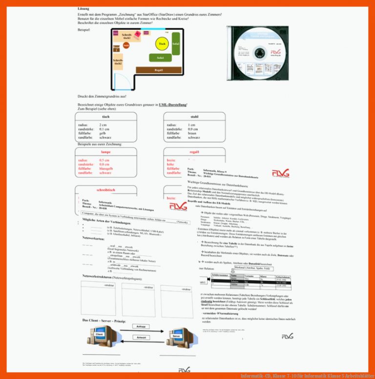 Informatik-CD, Klasse 7-10 für informatik klasse 5 arbeitsblätter