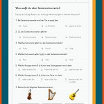 Instrumente Fuer Streichinstrumente Arbeitsblatt