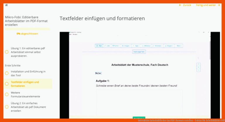 Interaktive ArbeitsblÃ¤tter im PDF-Format erstellen - Fobizz für arbeitsblätter pdf